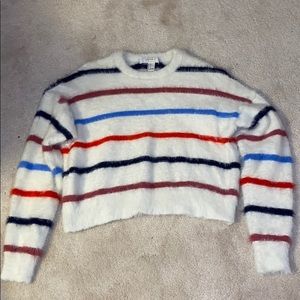 Forever 21 crop fuzzy sweater